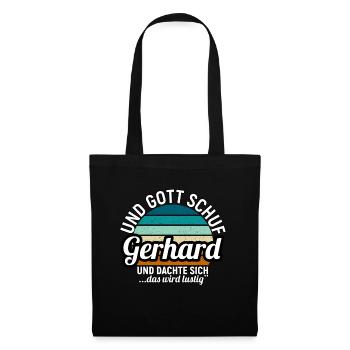 Gerhard - Stoffbeutel - Schwarz - Vorne