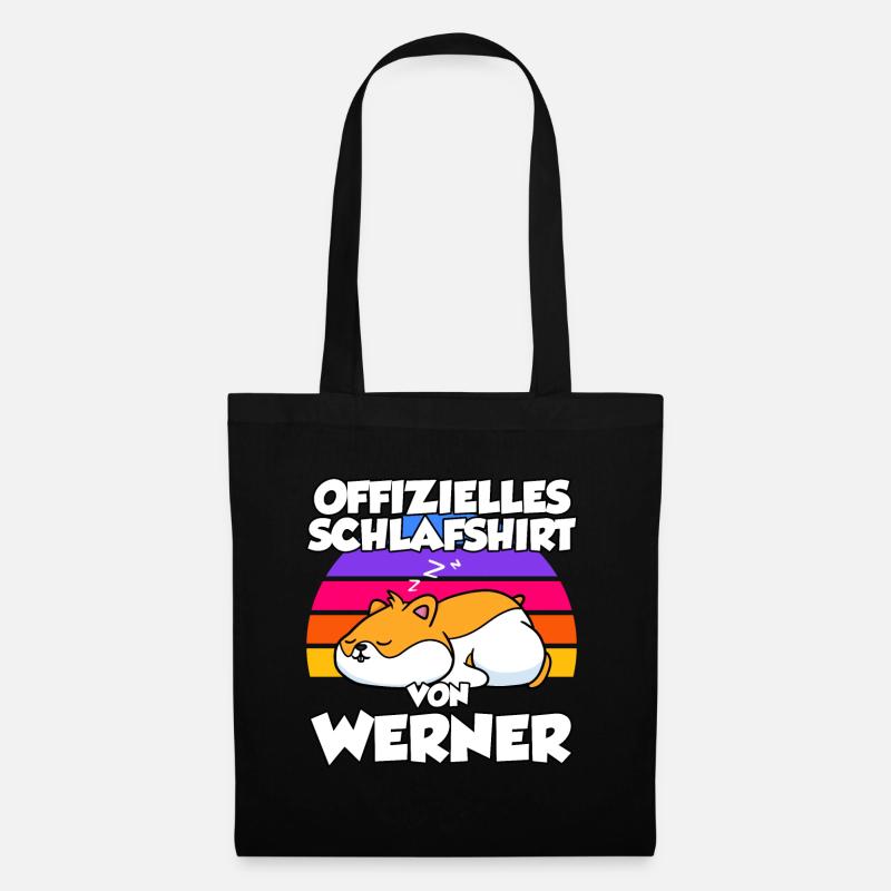 Offizielles Schlafshirt Von Werner - Stoffbeutel - Schwarz
