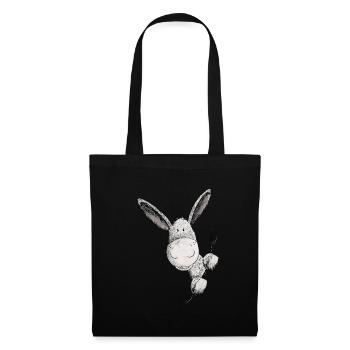 Happy donkey I donkey I animal motif - Tote Bag - black - Front
