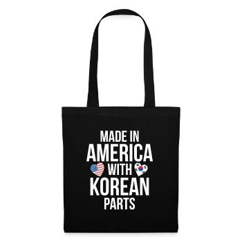 MADE IN AMERICA WITH KOREAN PARTS - Tote Bag - black - Front