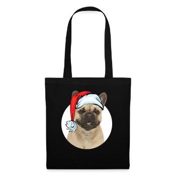French Bulldog Christmas - Tote Bag - black - Front