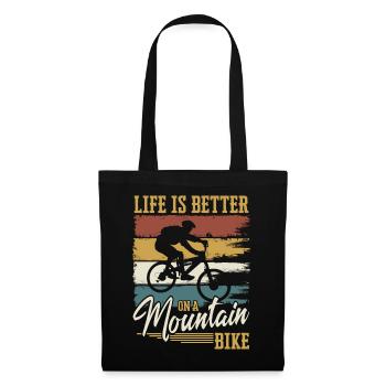 Mountain Bike Mountain Biker Mountain Bike - Tote Bag - black - Front