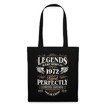 1972 Born Legends Birthday Gift - Tote Bag - black - Front