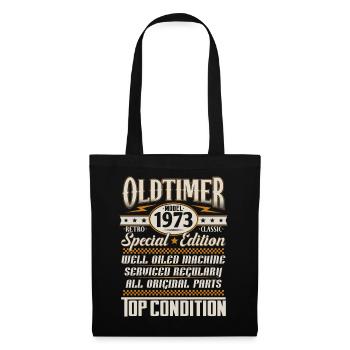 Oldtimer Vintage 1973 Vintage Rétro Anniversaire - Sac en tissu - noir - Devant