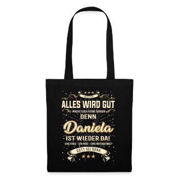 Daniela T-Shirt, Alles wird gut! - Stoffbeutel - Schwarz - Vorne
