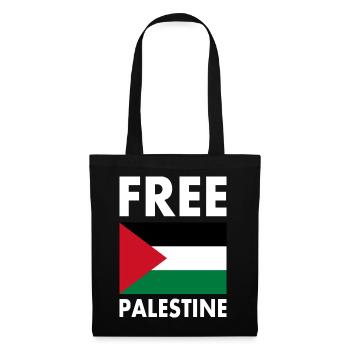 Free palestine - Stoffbeutel - Schwarz - Vorne