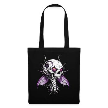 Butterfly Skull // Totenkopf Schmetterling FS0073 - Stoffbeutel - Schwarz - Vorne