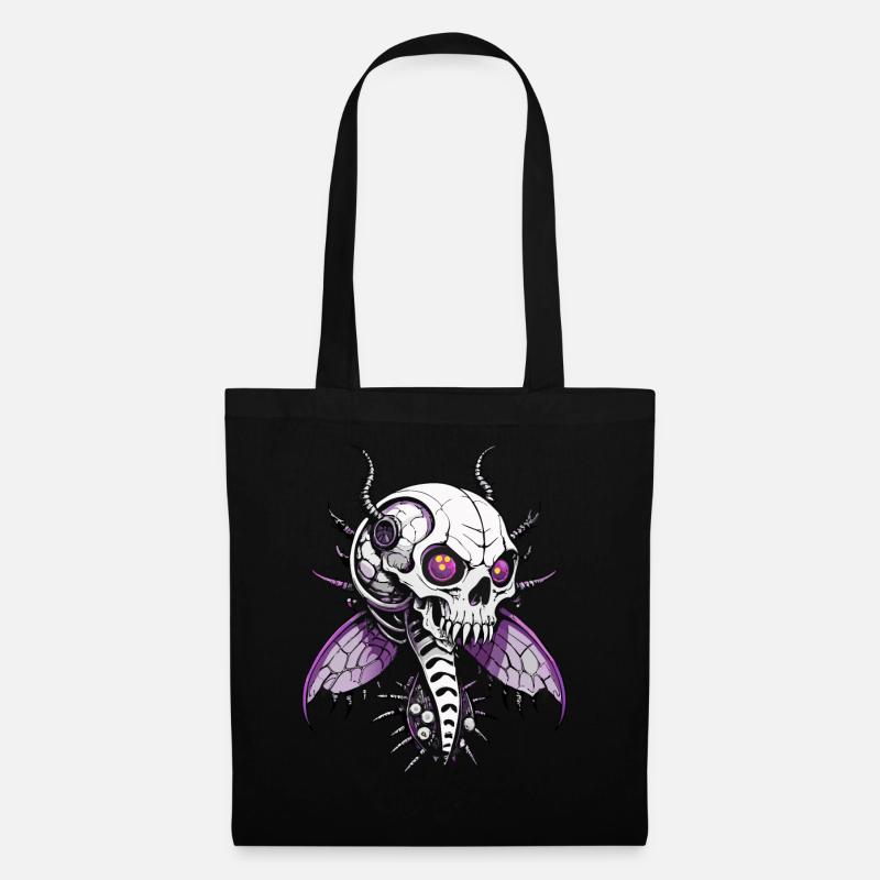 Butterfly Skull // Totenkopf Schmetterling FS0073 - Stoffbeutel - Schwarz