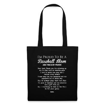 Baseball Mom's Prayer - Tote Bag - black - Front