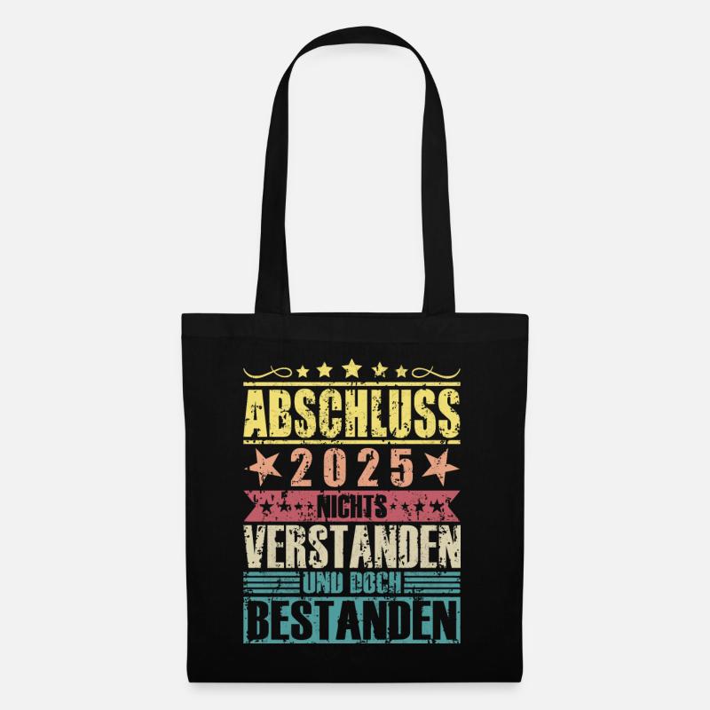 Abschluss 2025 - Stoffbeutel - Schwarz