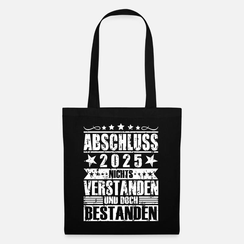 Abschluss 2025 - Stoffbeutel - Schwarz