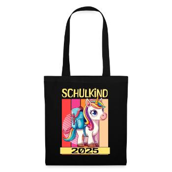 School Child 2025 Unicorn Enrollment School Student - Tote Bag - black - Front