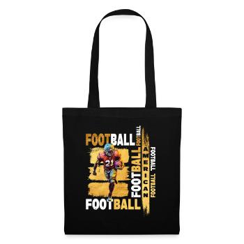 Joueur de football américain USA America Sports Gold - Sac en tissu - noir - Devant