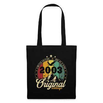 Original 2003 Vintage Retro Birthday Gift - Tote Bag - black - Front