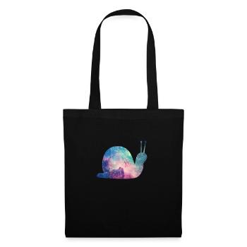 Motif de l'univers des escargots comme un univers - Sac en tissu - noir - Devant