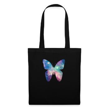 Motif cadeau univers papillon comme un univers - Sac en tissu - noir - Devant