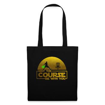 Que le parcours soit avec vous - cadeau de frisbee ultime - Sac en tissu - noir - Devant