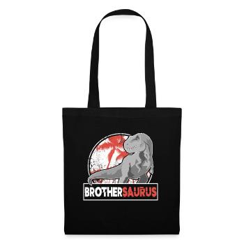 BROTHERSAURIER Brother T Rex Dinosaur Dino Fan Shirt - Tote Bag - black - Front