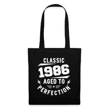 1986 Classic 1986 Vintage 1986 Birthday Gift - Tote Bag - black - Front