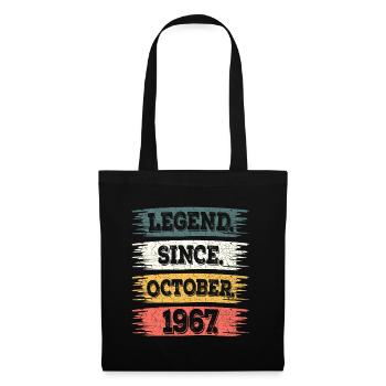 Legend Since October 1967 55 Years Anniversary - Tote Bag - black - Front