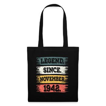 Légende Depuis Novembre 1942 80 Ans Anniversaire - Sac en tissu - noir - Devant