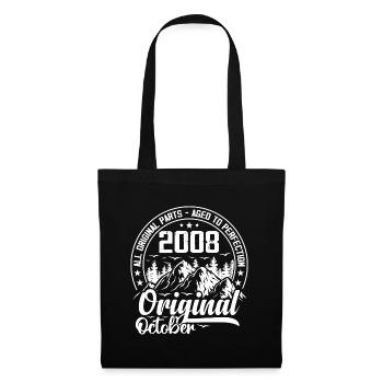 octobre 2008 Original:16 Ans Cadeau Anniversaire - Sac en tissu - noir - Devant