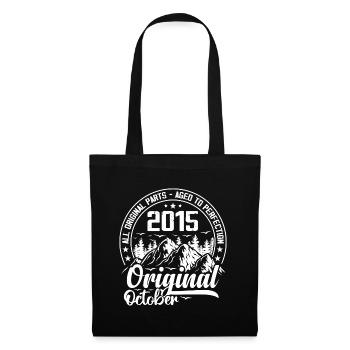 octobre 2015 Original:9 Ans Cadeau Anniversaire - Sac en tissu - noir - Devant