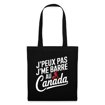 J peux pas je me barre au Canada - Sac en tissu - noir - Devant