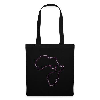 Rhino Afrika afrika - Stoffbeutel - Schwarz - Vorne