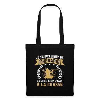 j'ai juste besoin d'aller à la chasse - Sac en tissu - noir - Devant