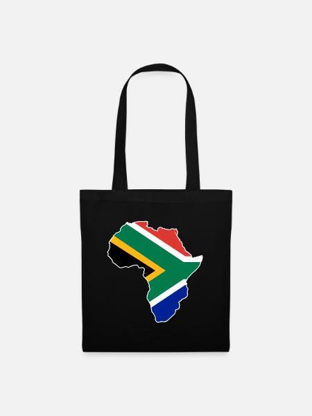 Südafrika - Stoffbeutel - Schwarz