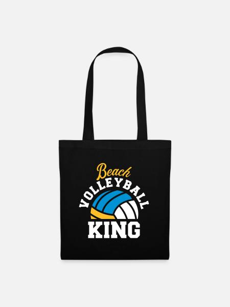 Beachvolleyball - Stoffbeutel - Schwarz