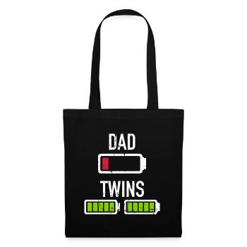 jumeaux - Sac en tissu - noir - Devant