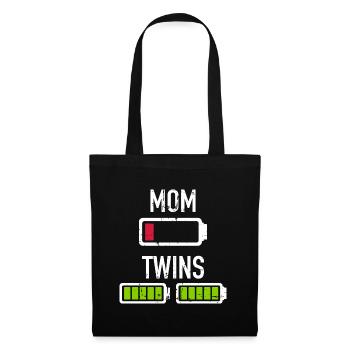 jumeaux - Sac en tissu - noir - Devant