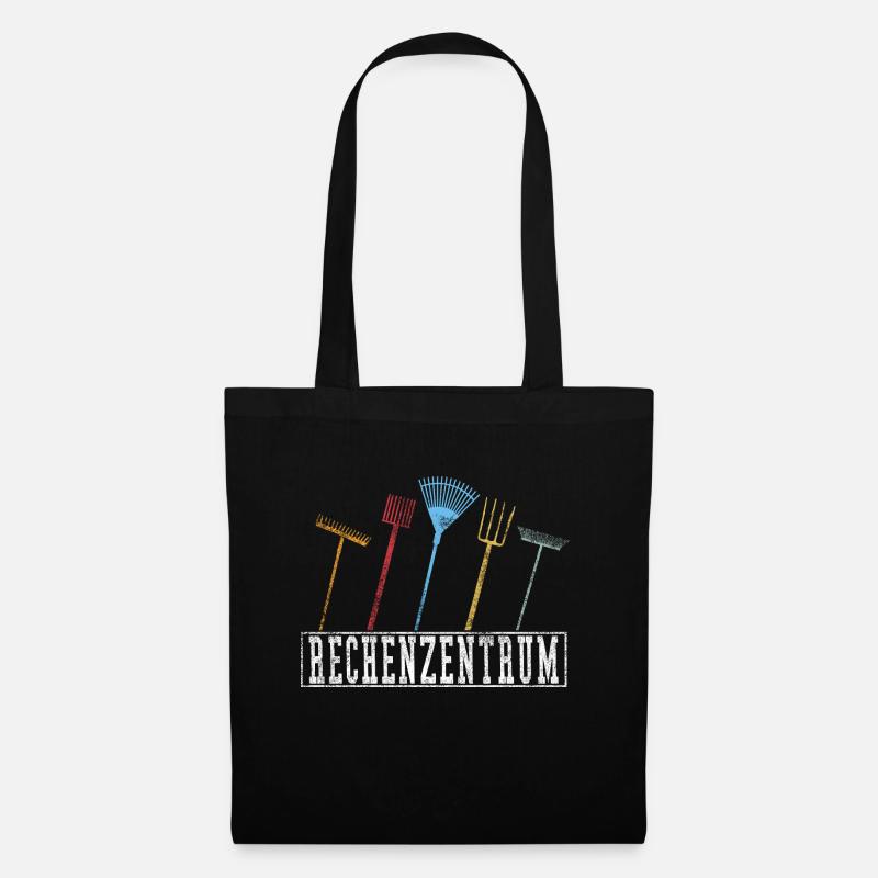 Rechenzentrum Retro Grunge - Stoffbeutel - Schwarz