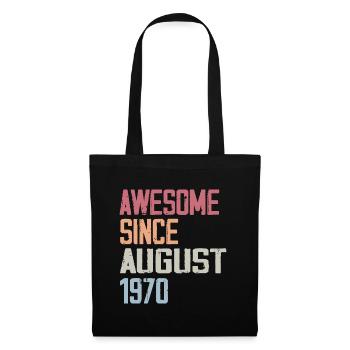 1970 Août - Cadeau D'anniversaire Août 1970 Août - Sac en tissu - noir - Devant
