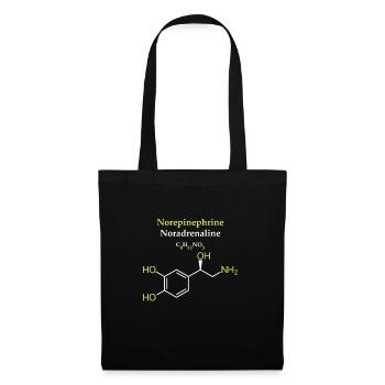 Norepinephrine Molécule - Sac en tissu - noir - Devant