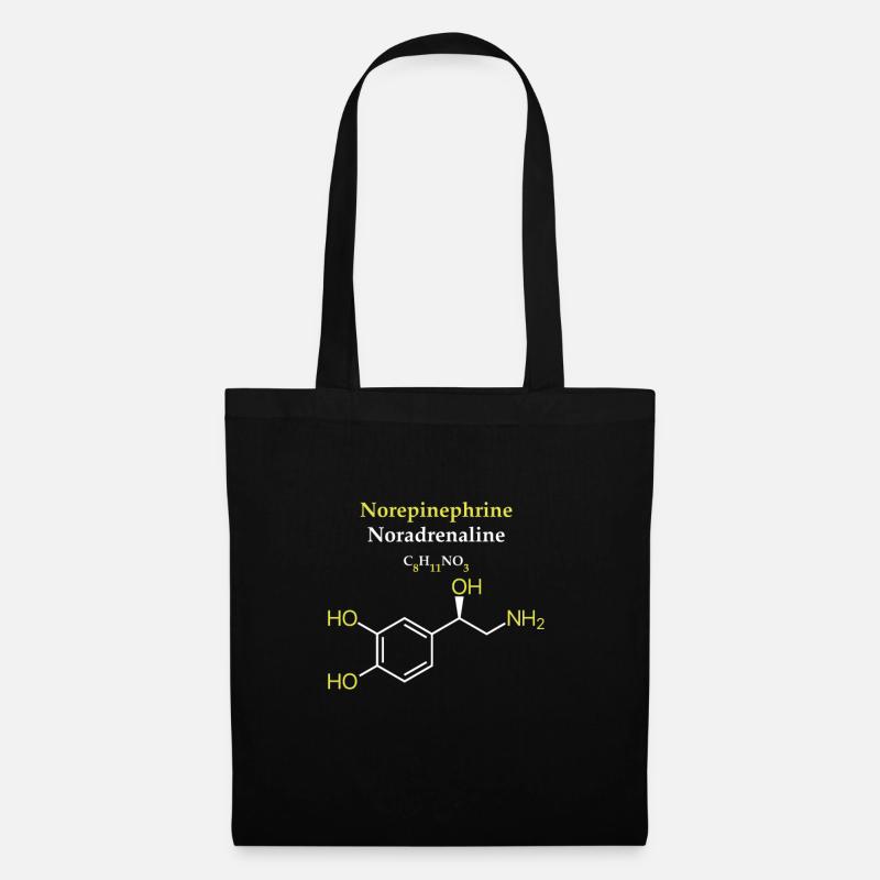 Norepinephrine Molécule - Sac en tissu - noir