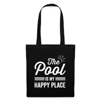 The Pool Is my Happy Place The Pool Lover - Tote Bag - black - Front
