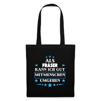 Avoid fellow human beings as milling cutters. - Tote Bag - black - Front