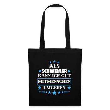 Treat fellow human beings as welders. - Tote Bag - black - Front