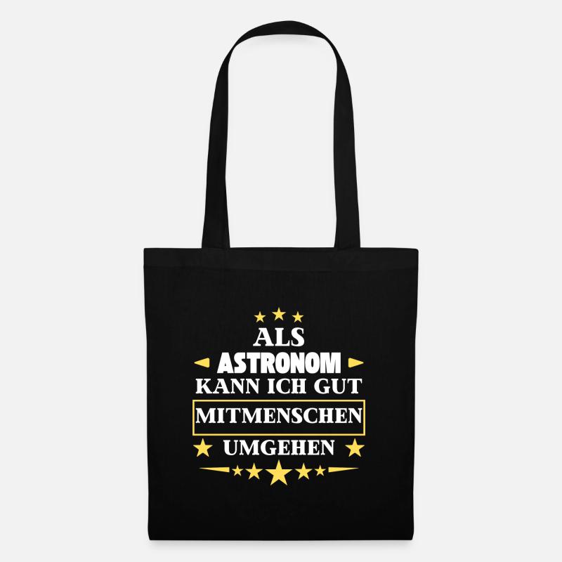 Dealing with other people as an astronomer. - Tote Bag - black