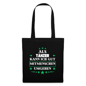 As a dancer, interacting with other people. - Tote Bag - black - Front
