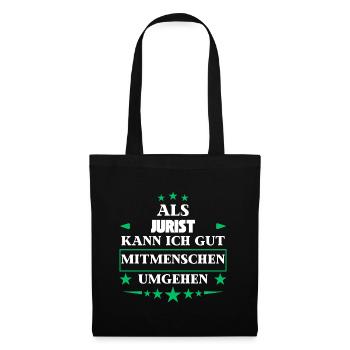 Traiter avec ses semblables en tant qu'avocat. - Sac en tissu - noir - Devant