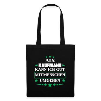 Traiter avec ses semblables en tant qu'homme d'affaires. - Sac en tissu - noir - Devant