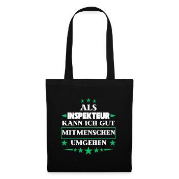Dealing with other people as an inspector. - Tote Bag - black - Front