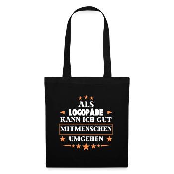 As a speech therapist, you can treat fellow human beings. - Tote Bag - black - Front
