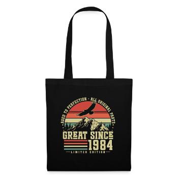Great Since 1984 Vintage Birthday Retro - Tote Bag - black - Front