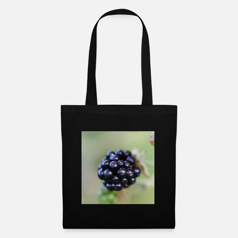 Brombeere Brombeeren Beeren Früchte - Stoffbeutel - Schwarz