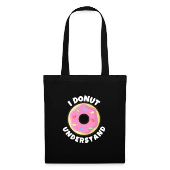Je ne comprends pas - Citations culinaires amusantes - Sac en tissu - noir - Devant